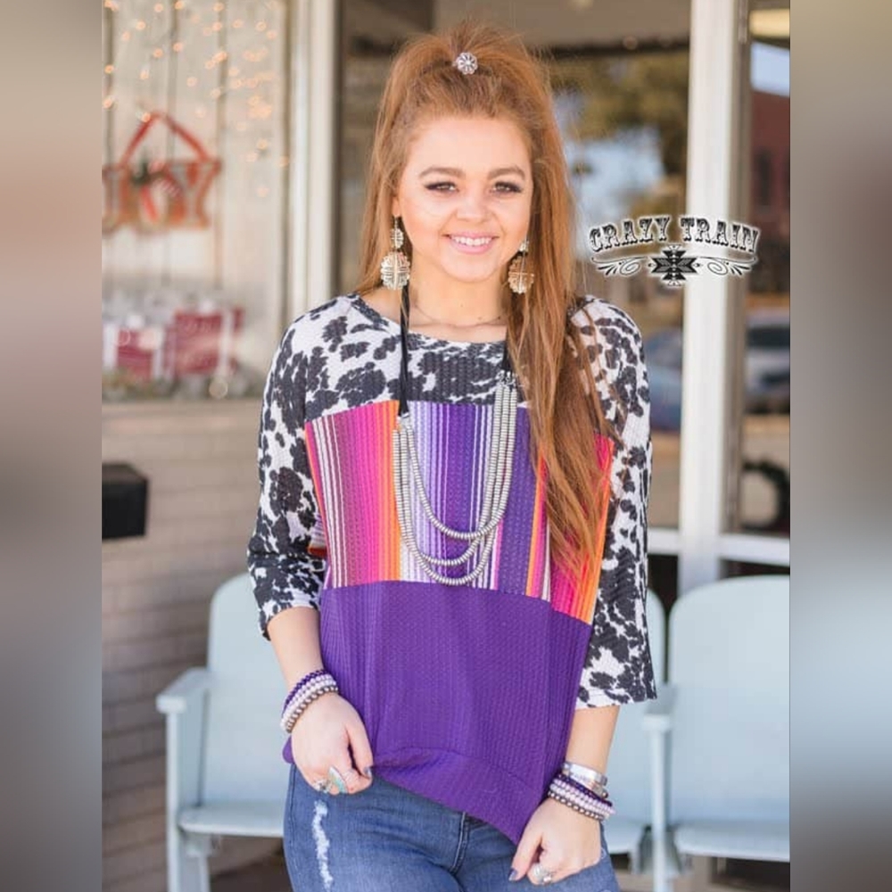 Plum Punchy Pullover - Picture 2 of 2